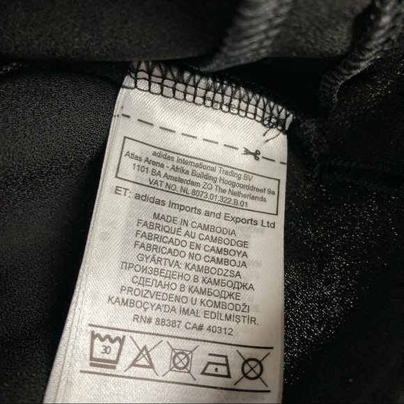 Adidas Women’s Tone-onTone Trefoil Three Stripes Mock Neck Crop Performance Top - Picture 13 of 14